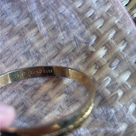 Kate Spade Best Friend Ever Gold Bangle Bracelet - Picture 3 of 3